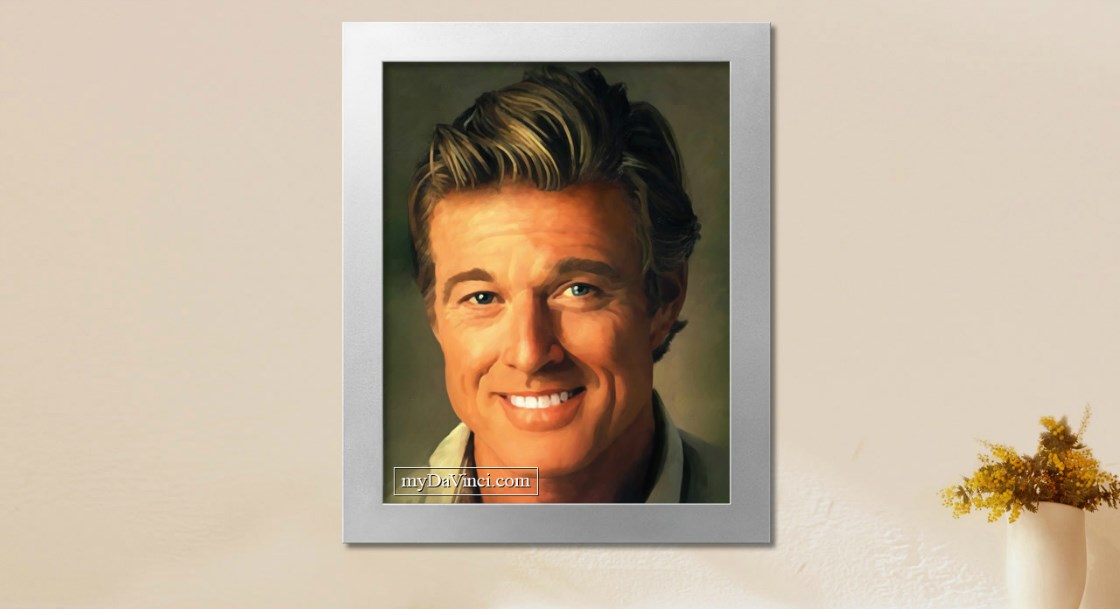 Robert Redford Oil Painting Giclee,by myDaVinci | myDaVinci
