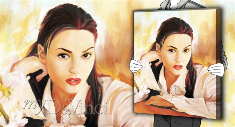Kate Winslet Oil Painting Giclee | myDaVinci
