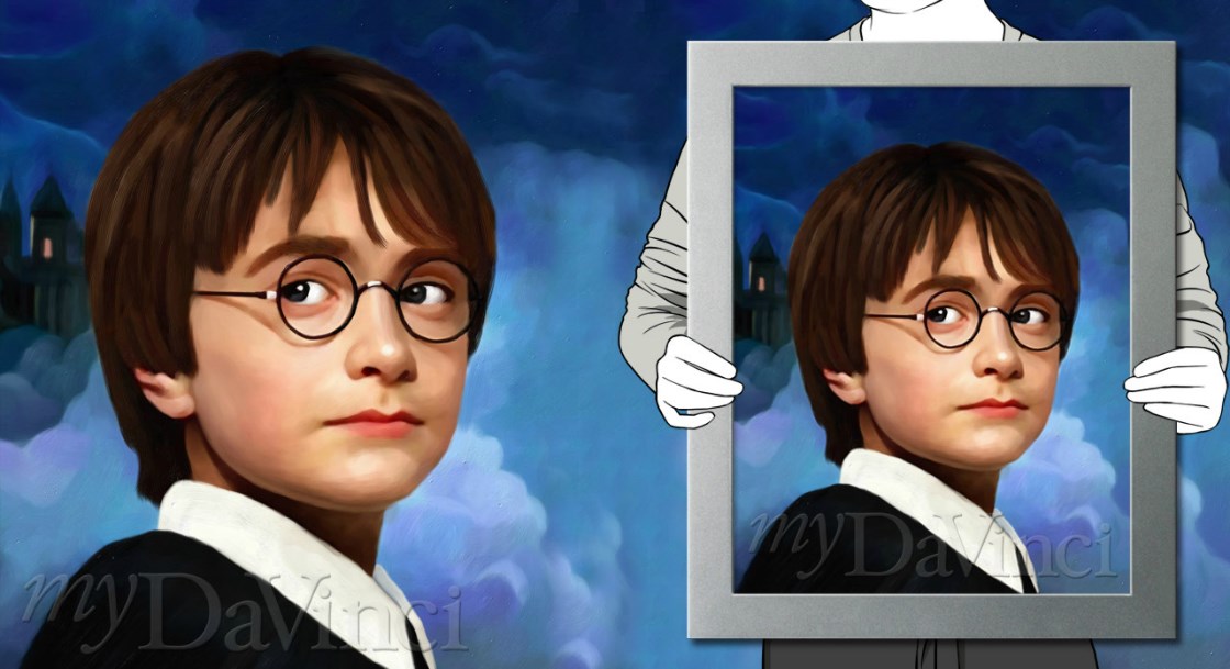 Daniel Radcliffe as Harry Potter Oil Painting Giclee | myDaVinci