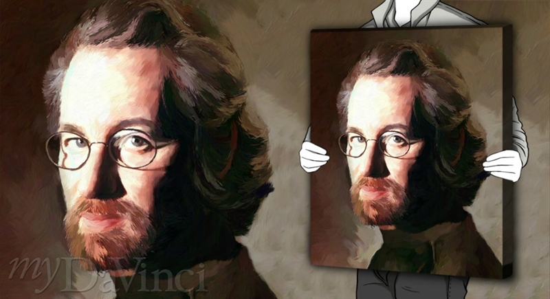 Steven Spielberg Oil Painting Giclee,by myDaVinci | myDaVinci