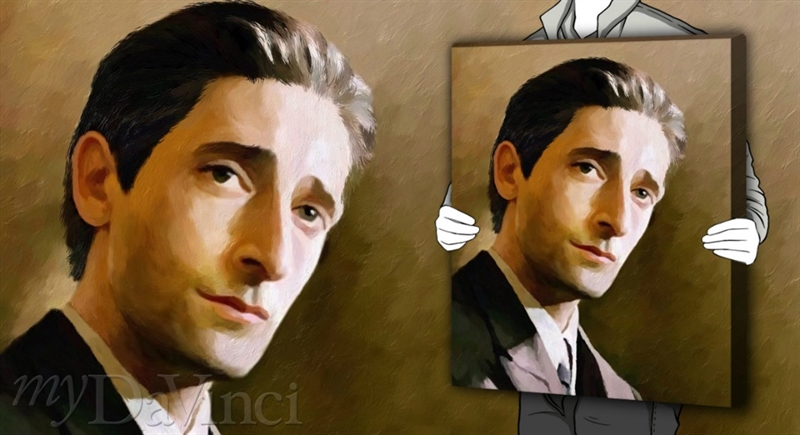 Adrien Brody Oil Painting Giclee | myDaVinci