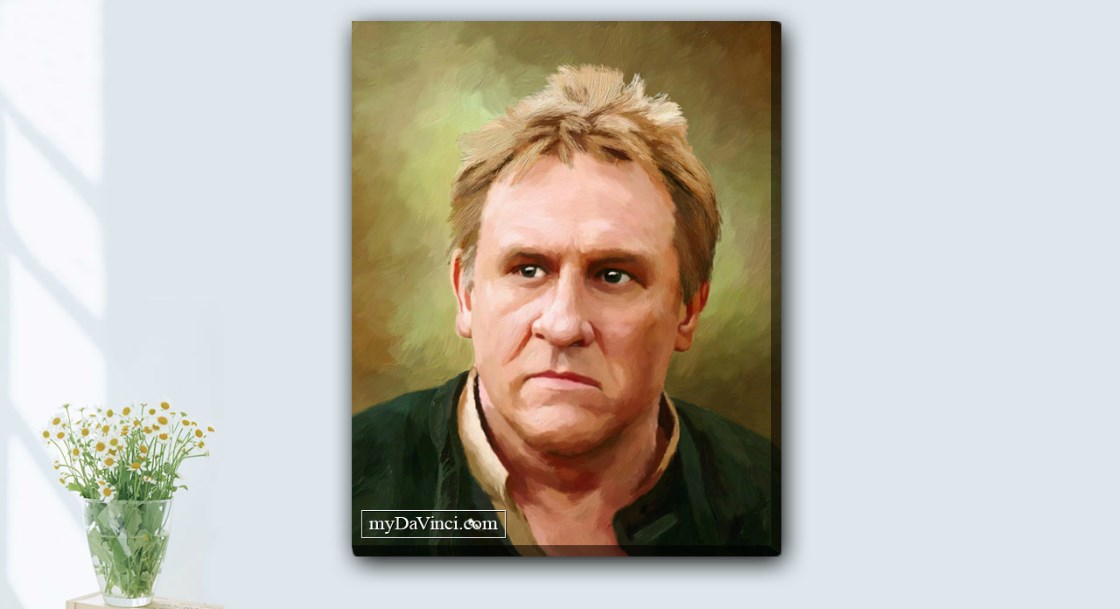 Gerard Depardieu Oil Painting Giclee | myDaVinci
