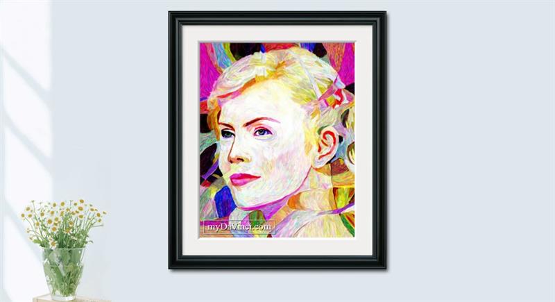 Charlize Theron Oil Painting Giclee | myDaVinci