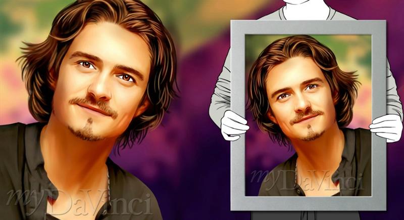 Orlando Bloom Pop Art Print | myDaVinci