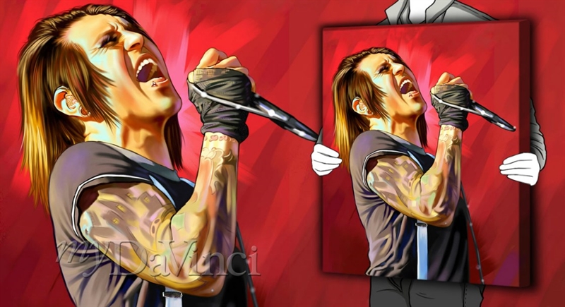 Davey Havok Pop Art Print | myDaVinci