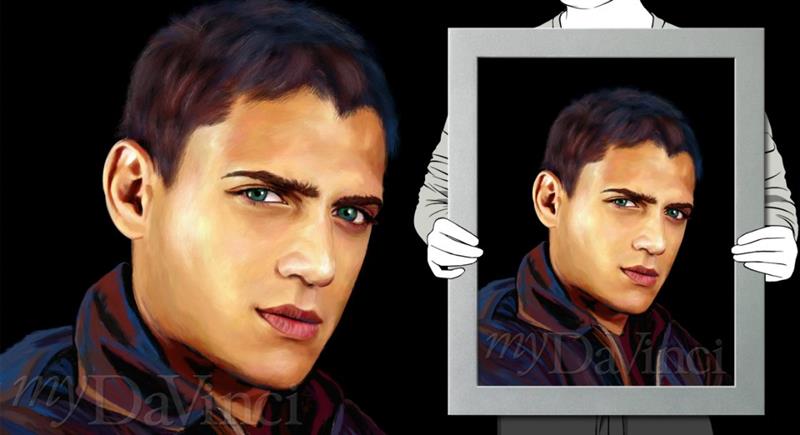 Wentworth Miller Oil Painting Giclee | myDaVinci