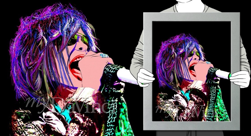 Steven Tyler Pop Art Print | myDaVinci