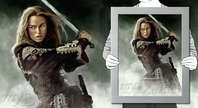 Keira Knightley Oil Painting Giclee | myDaVinci