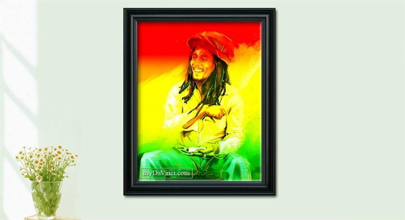 Bob Marley Pop Art Print | myDaVinci
