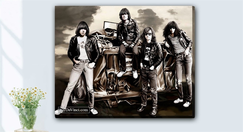 The Ramones Band Pop Art Print | myDaVinci