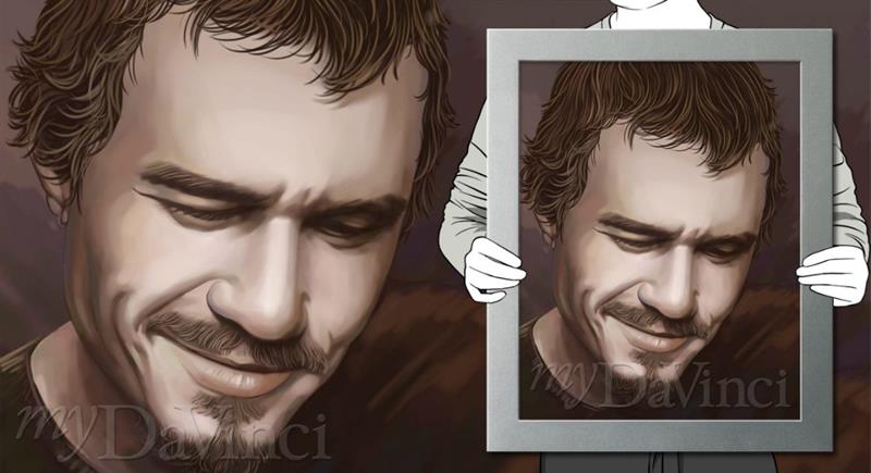 Heath Ledger Black and White Pop Art Print,by myDaVinci | myDaVinci