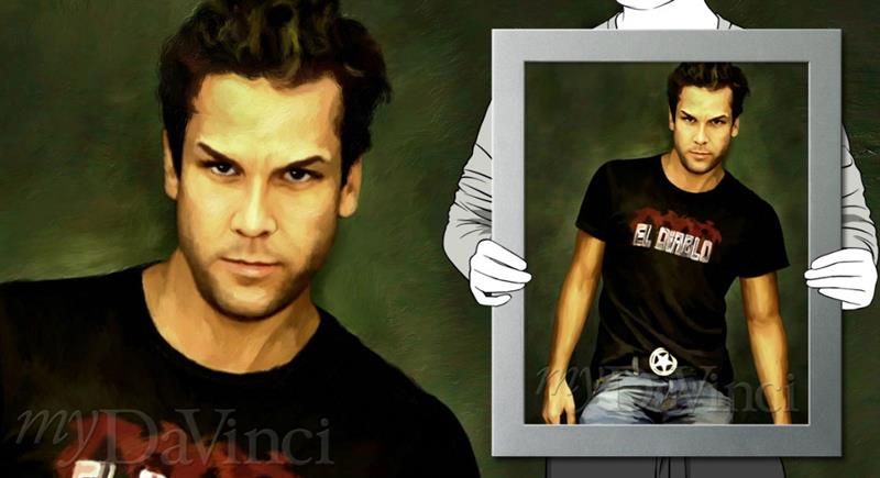 Dane Cook Oil Painting Giclee | myDaVinci