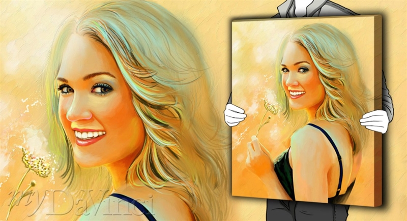 Carrie Underwood Oil Painting Giclee | myDaVinci