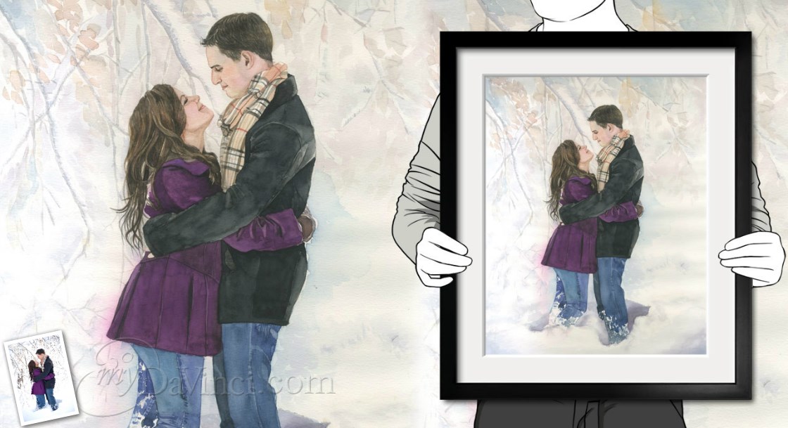 Hand Painted Watercolor from Photos | myDaVinci