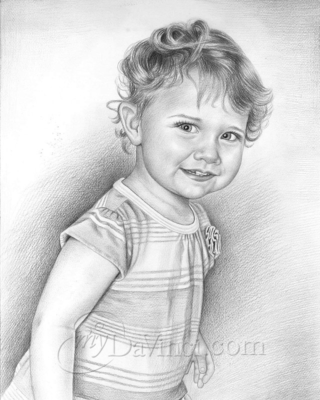 Graphite Drawing from Photo Drawing for Memorial of Loved One Portrait from Photo for Gift Pencil Portrait Drawing