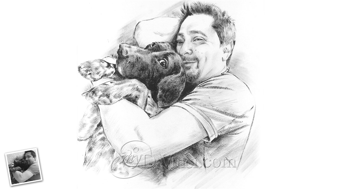 Hand Painted Ink Rendering from Photos | myDaVinci