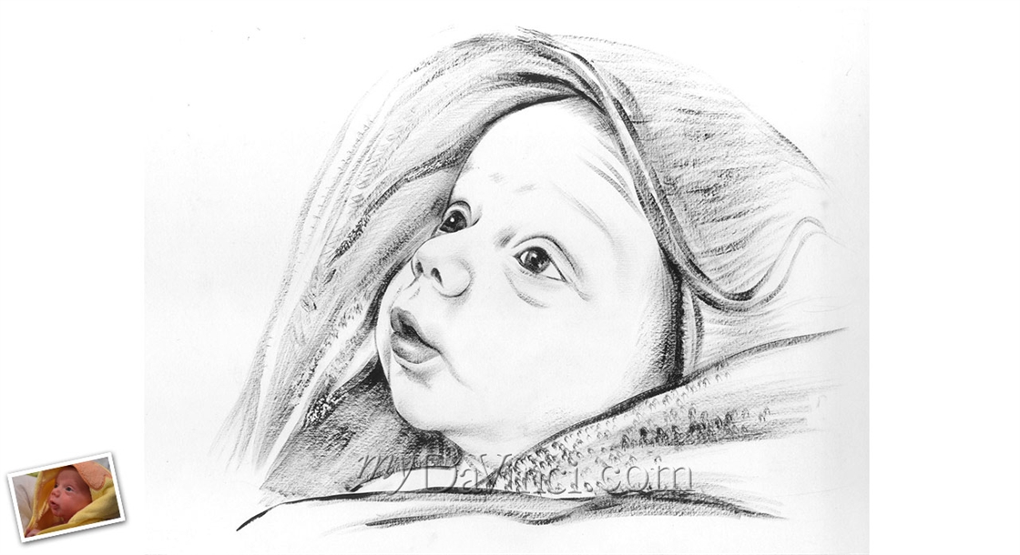 Hand Painted Ink Rendering from Photos | myDaVinci
