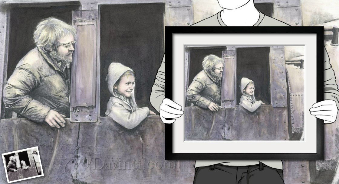 Hand Drawn DaVinci Sketch from Photos | myDaVinci
