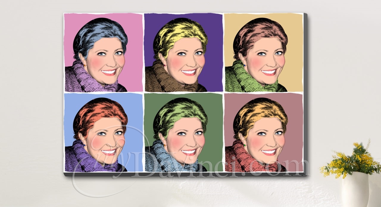 Pop Art 6 Panels from Photos