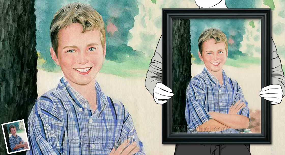 Hand Painted Watercolor from Photos | myDaVinci