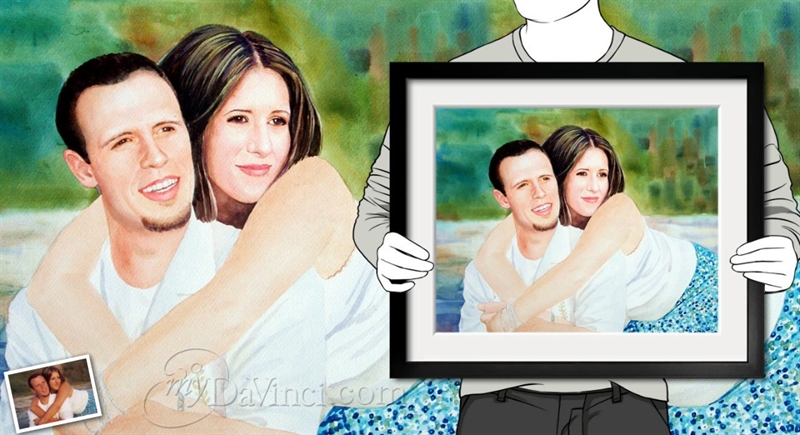 Hand Painted Watercolor from Photos | myDaVinci