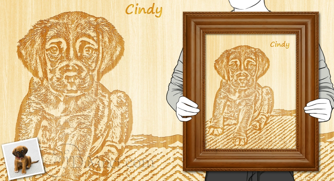 Photo Wood Engraving | myDaVinci